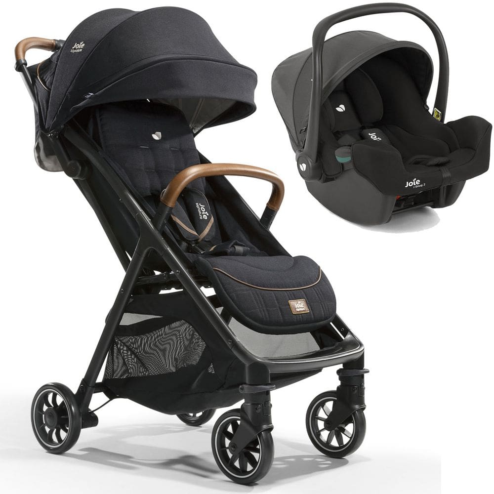 Bebê Conforto Joie Gemm 0 a 13kg Preto Alça Ergonômica Almofada Redutora Capota Retrátil Removível Com Balanço Recém Nascido Capota UV50+