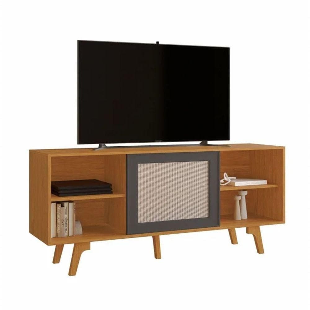 Rack Garra Para Até 56" Jcm Movelaria Cinamomo/grafite
