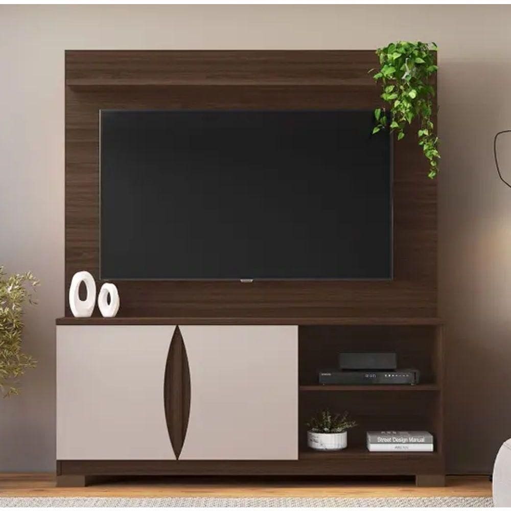 Home União Para Até 56" Jcm Movelaria - Café Soft/off