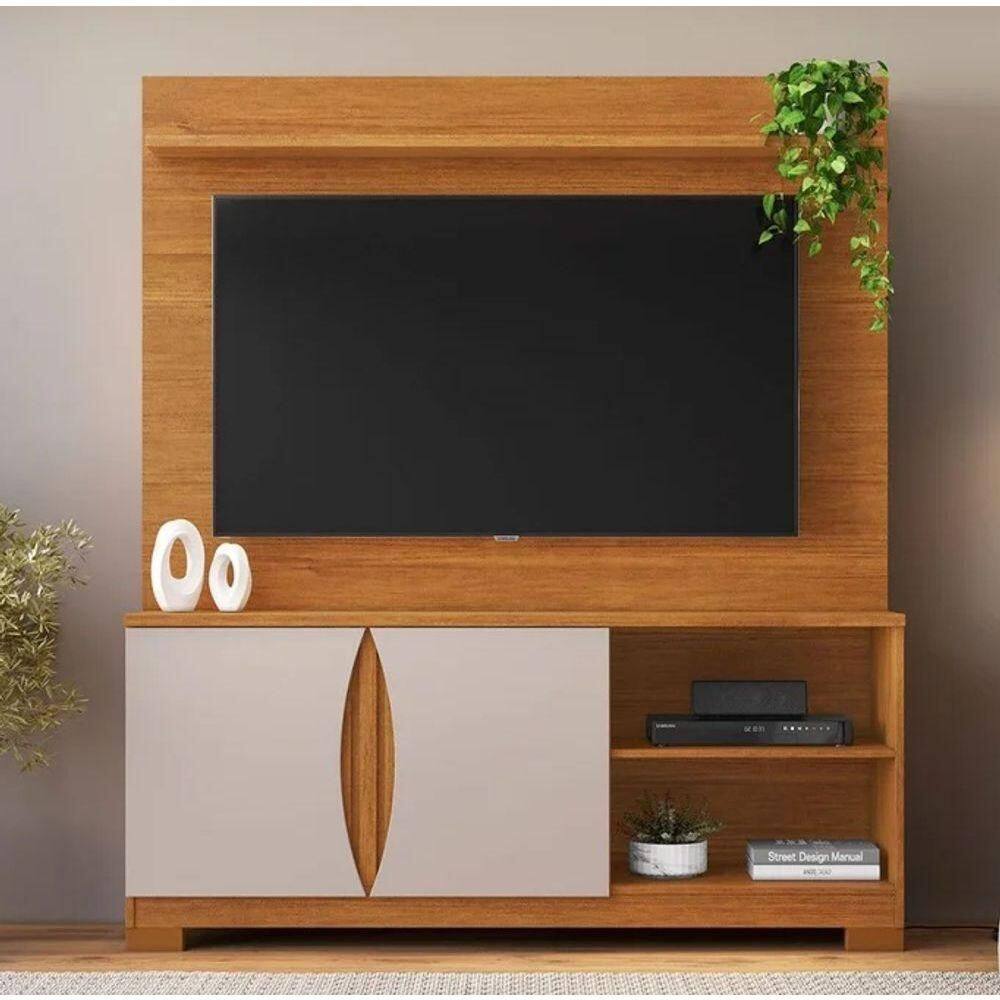 Home União Para Até 56" Jcm Movelaria - Cinamomo/off