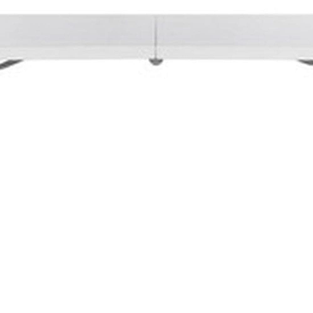 Mesa Dobravel 244x74 Cm Plastico Branca Compacta Tipo Maleta