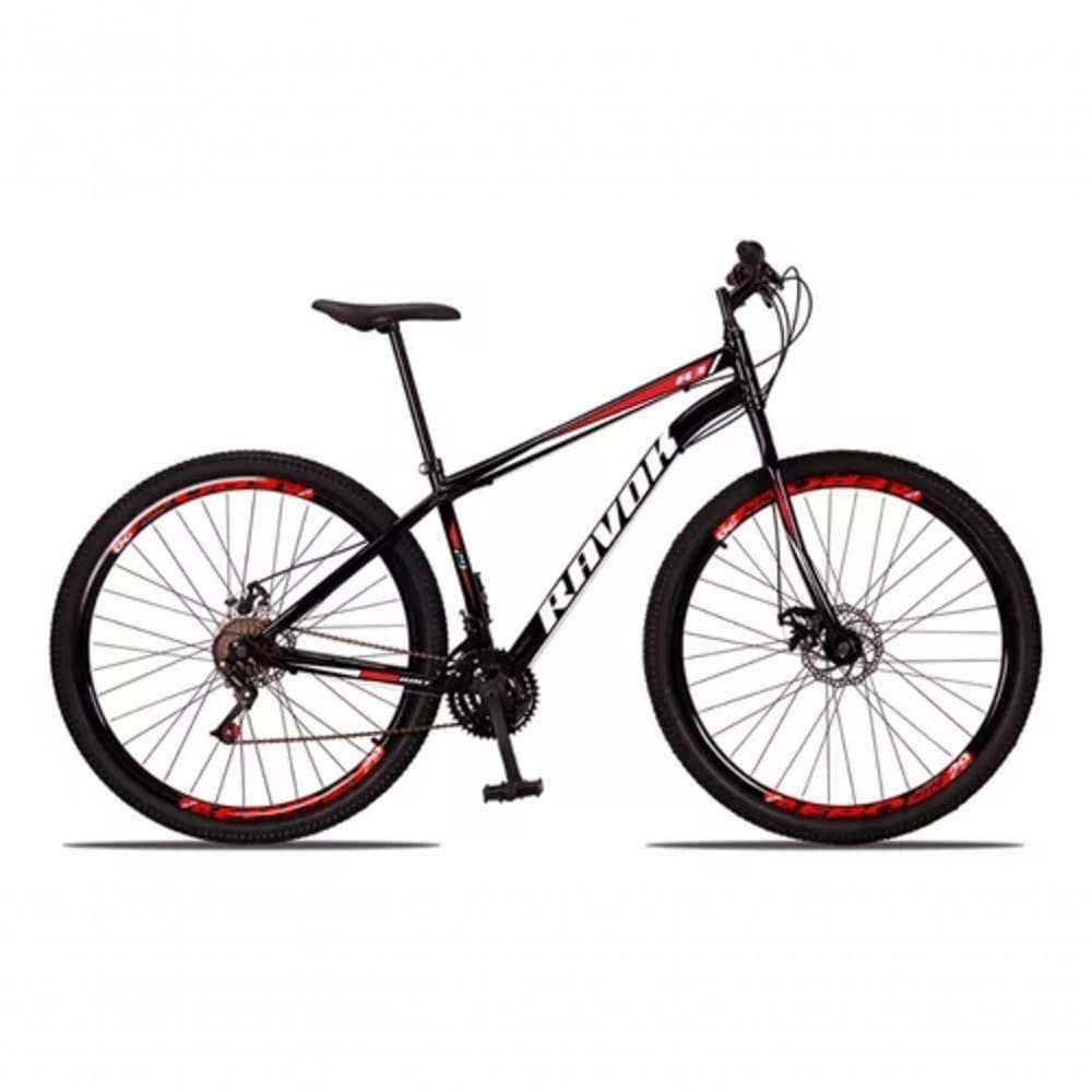Bicicleta Aro 29 Bike Aço 21 Marchas Velocidades Freio A Disco Cor:vermelho
