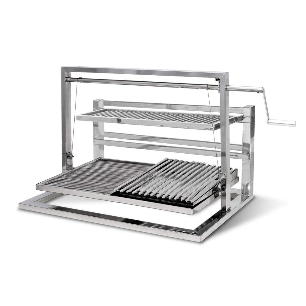 Grill Elevatório Slim em Aço Inox - JX Metais