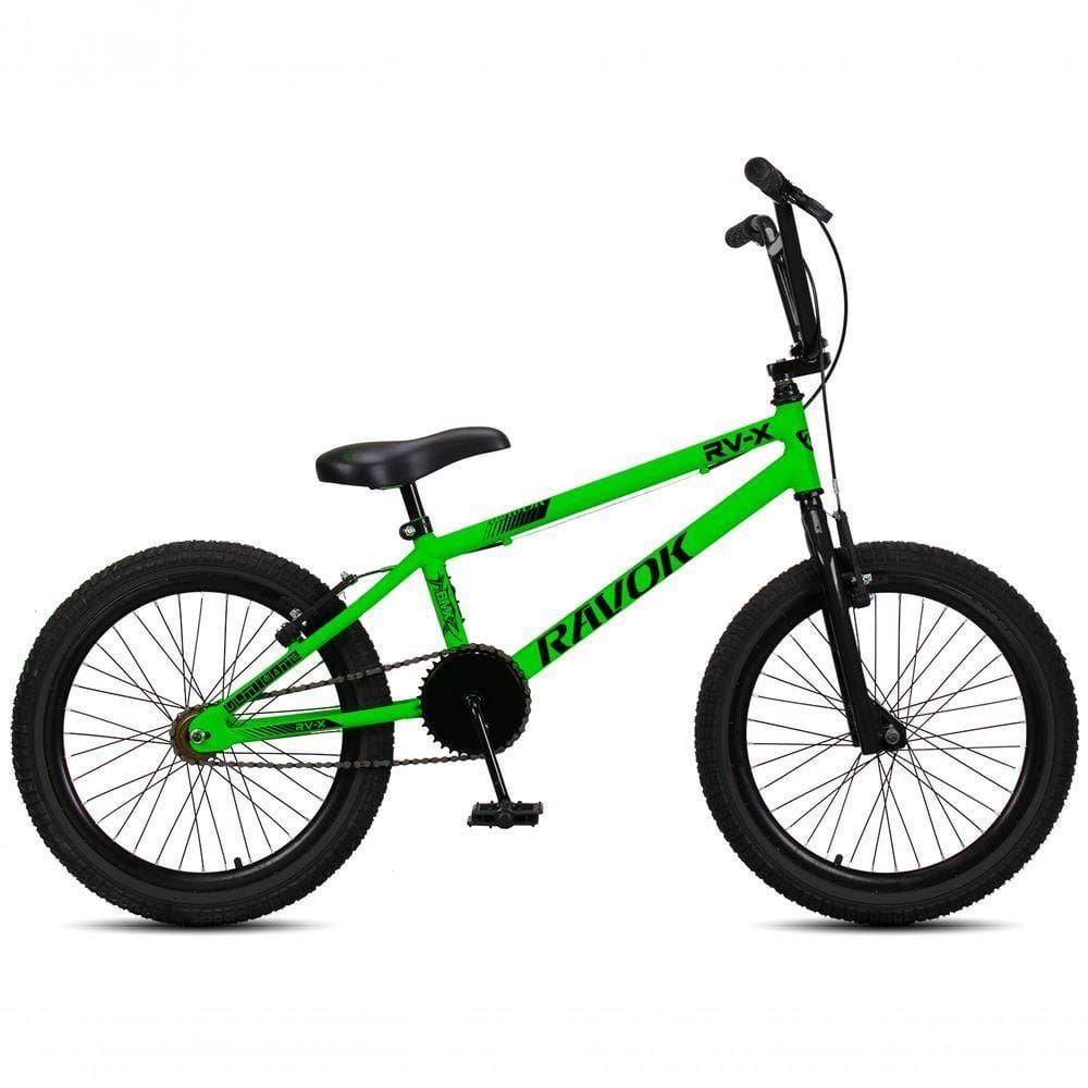 Bicicleta Aro 20 Bmx Rv-x Aero Freio V-brake Infantil Verde