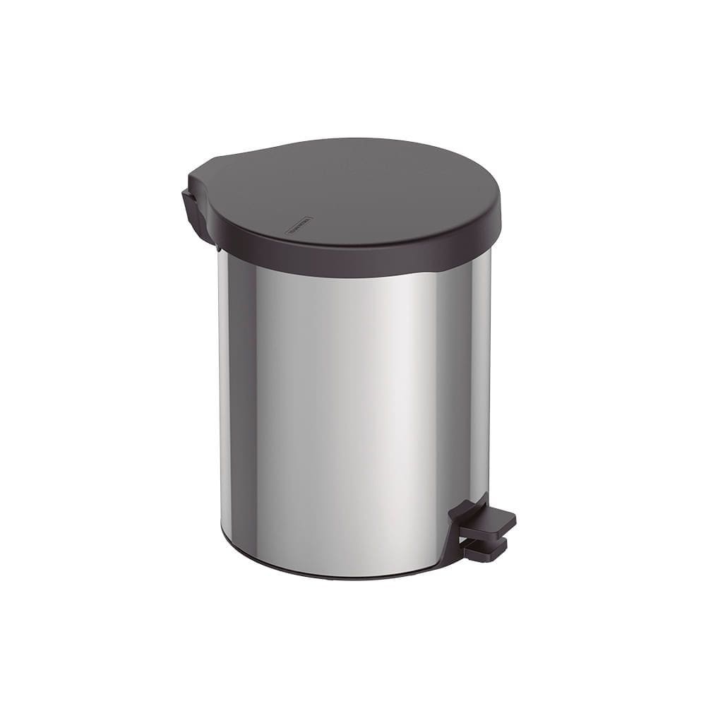 Lixeira Tramontina New com Pedal 12L Redonda Inox Polido