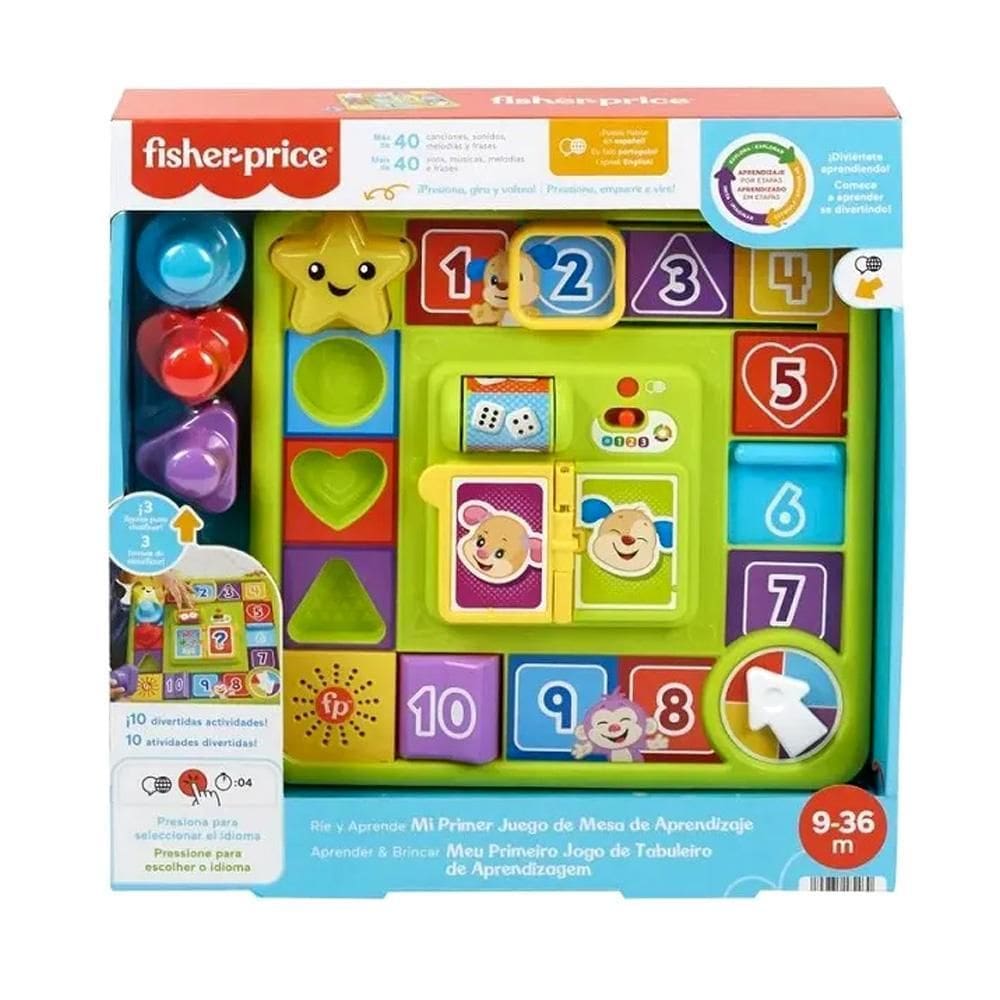 Meu Primeiro Jogo Tabuleiro Aprendizagem Fisher Price Hrb73