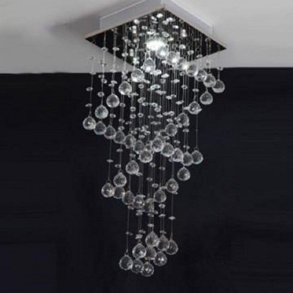 Lustre para sala, quarto, cozinha, hall, corredor sala de jantar em Cristal Base k9 30x30