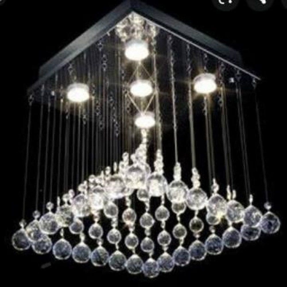 Lustre para sala, quarto, hall, cozinha, sala de jantar em Cristal k9 Base 30x30