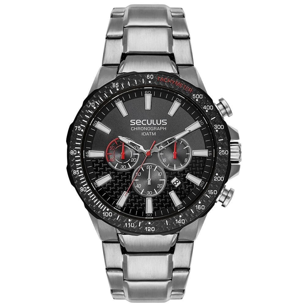 Relógio Seculus Masculino Fibra de Carbono 77302GPSVCA1