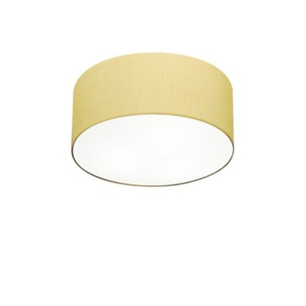Plafon Para Quarto Cilíndrico SQ-3010 Cúpula Cor Algodão Crú
