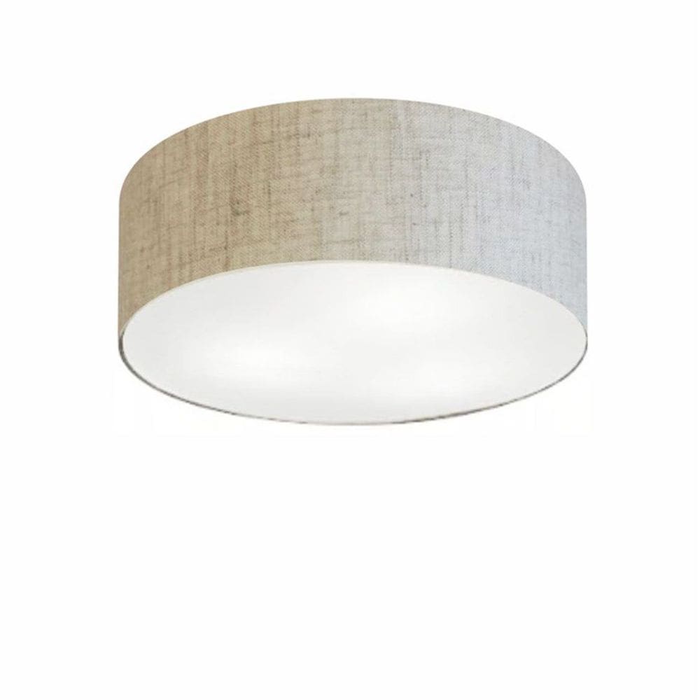 Plafon Para Quarto Cilíndrico SQ-3005 Cúpula Cor Rustico Bege