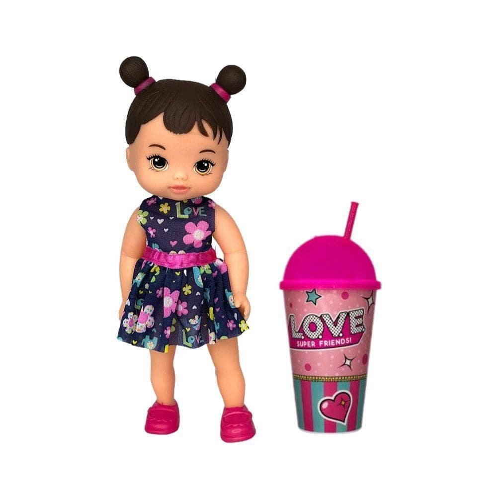 Boneca Hannah Suquinho Acompanha Copo De Água Infantil