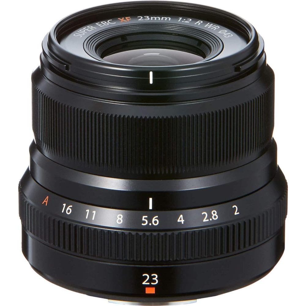 Lente grande angular XF23mmF2 R WR para câmeras do sistema Fujifilm X-Mount - Preto-16523169