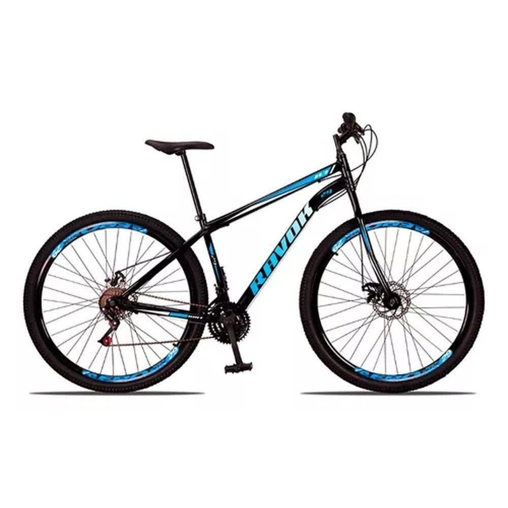 Bicicleta Aro 29 Bike Aço 21 Marchas Velocidades Freio A Disco Cor:azul