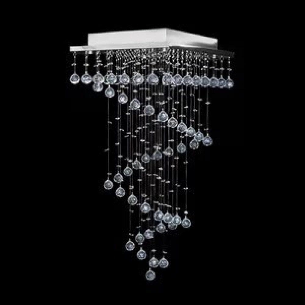 Lustre para sala, quarto, hall corredor, sala de jantar em Cristal k9 Base 38x38