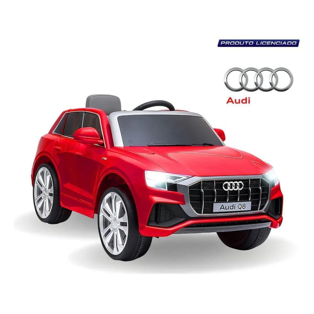 Carro Elétrico Infantil 12V Audi Q8 Grande Cor Vermelho
