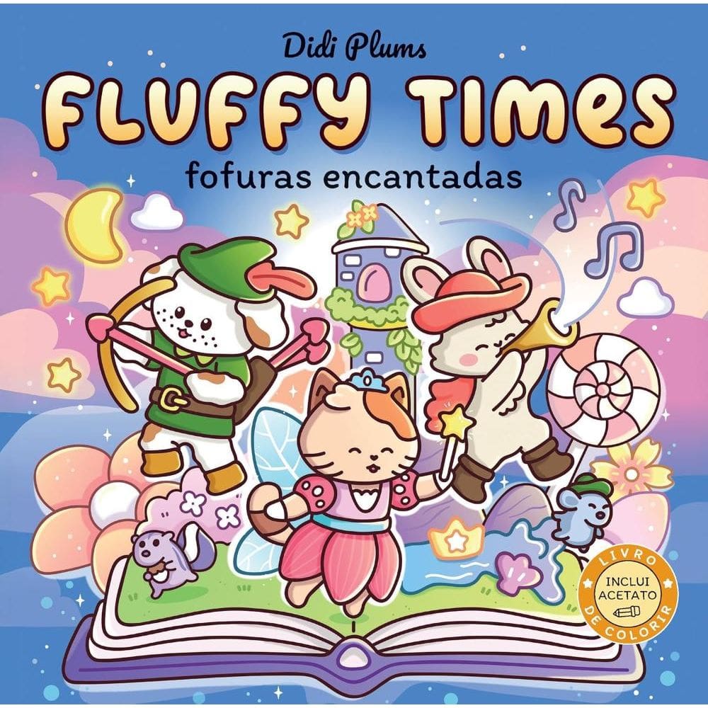 Fofuras encantadas – Livro de colorir Fluffy Times – Livro 5 (0207)