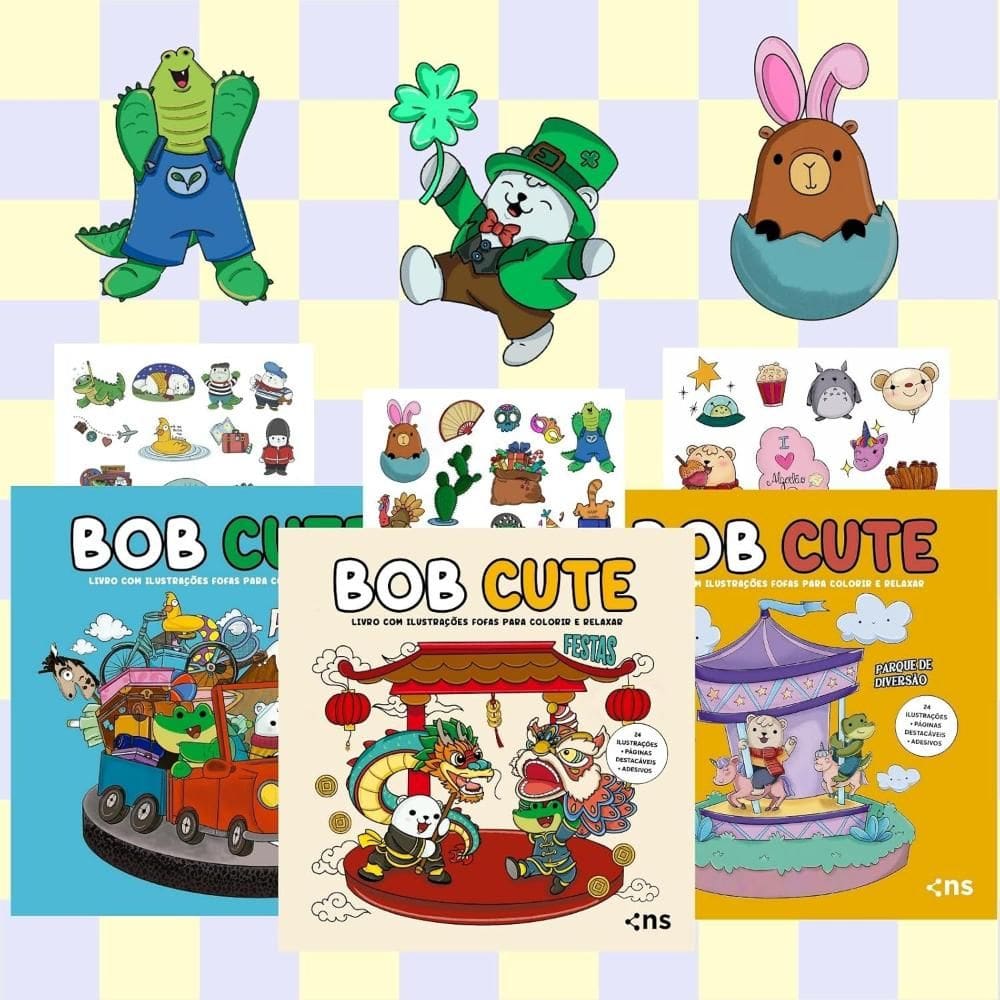 Kit BOB CUTE - FÉRIAS + PARQUE DE DIVERSÃO + FESTAS(2906)