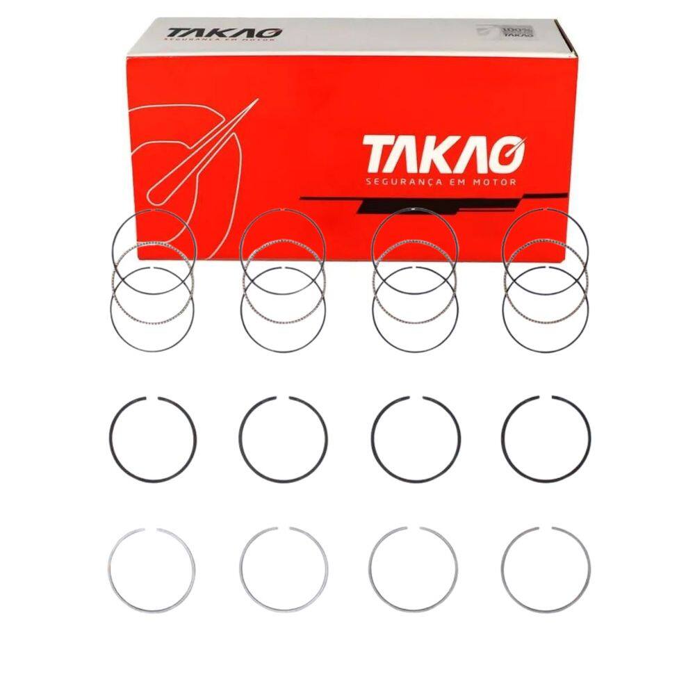 Anel Para Pistão (Jg) Tr4 Pajero 2.0 16V 2002 A 2010 / Tr4 Pajero 2.0 16V 2002 A 2010 / Tr4 Pajero 2.0 16V 2010 A 2016 - Takao Asmi20R050