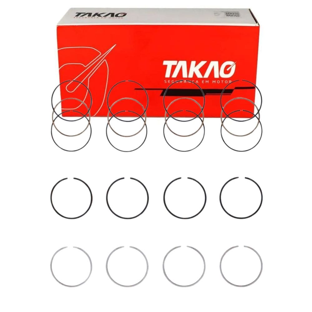 Anel Para Pistão (Jg) C3 1.5 8V 2013 A 2016 / 208 1.5 8V 2013 A 2016 - Takao Aspg15A100