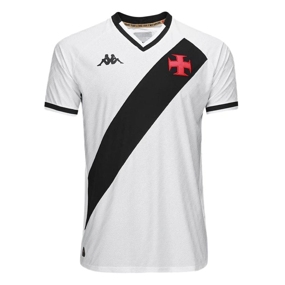Camisa Vasco II 25/26 s/n Jogador Kappa Masculino - Branco e Preto