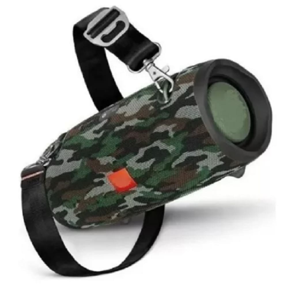 Caixa De Som Xterme Com Alça Camuflada e Bluetooth