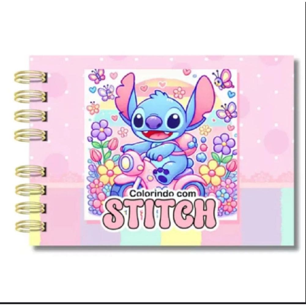 Caderno de Colorir Bobbie Goods Do Stitch Com 50 Folhas