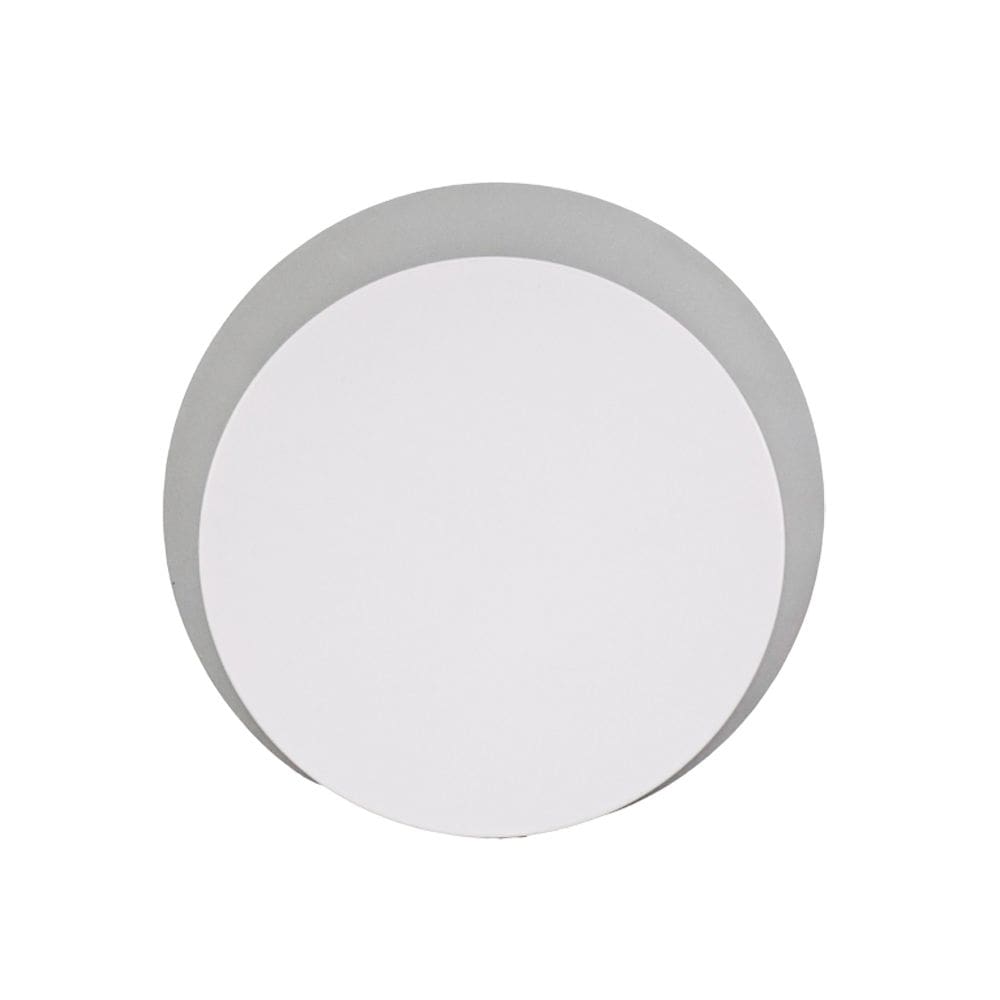Arandela Lunar Branca 16cm Led 6W 3 em 1 Bivolt