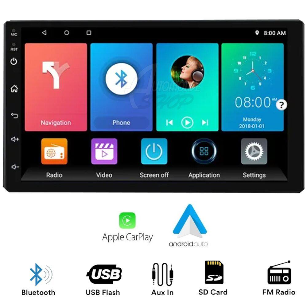Cental Multimidia 9" Android Auto Car Play 2G 64G USB WIFI