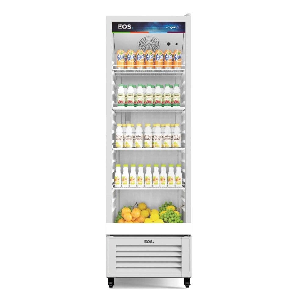 Refrigerador Expositor Vertical EOS 358 Litros Eco Gelo All View Branco EEV350B 220V