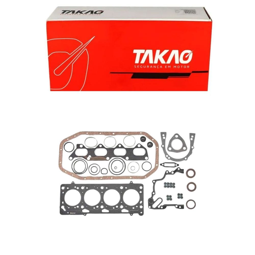 Junta Completa S/ Retentor Traseiro (Jg) Parati 1.0 16V 2002 A 2005 / Gol 1.0 16V 2002 A 2005 - Takao Jcrvw10Cm