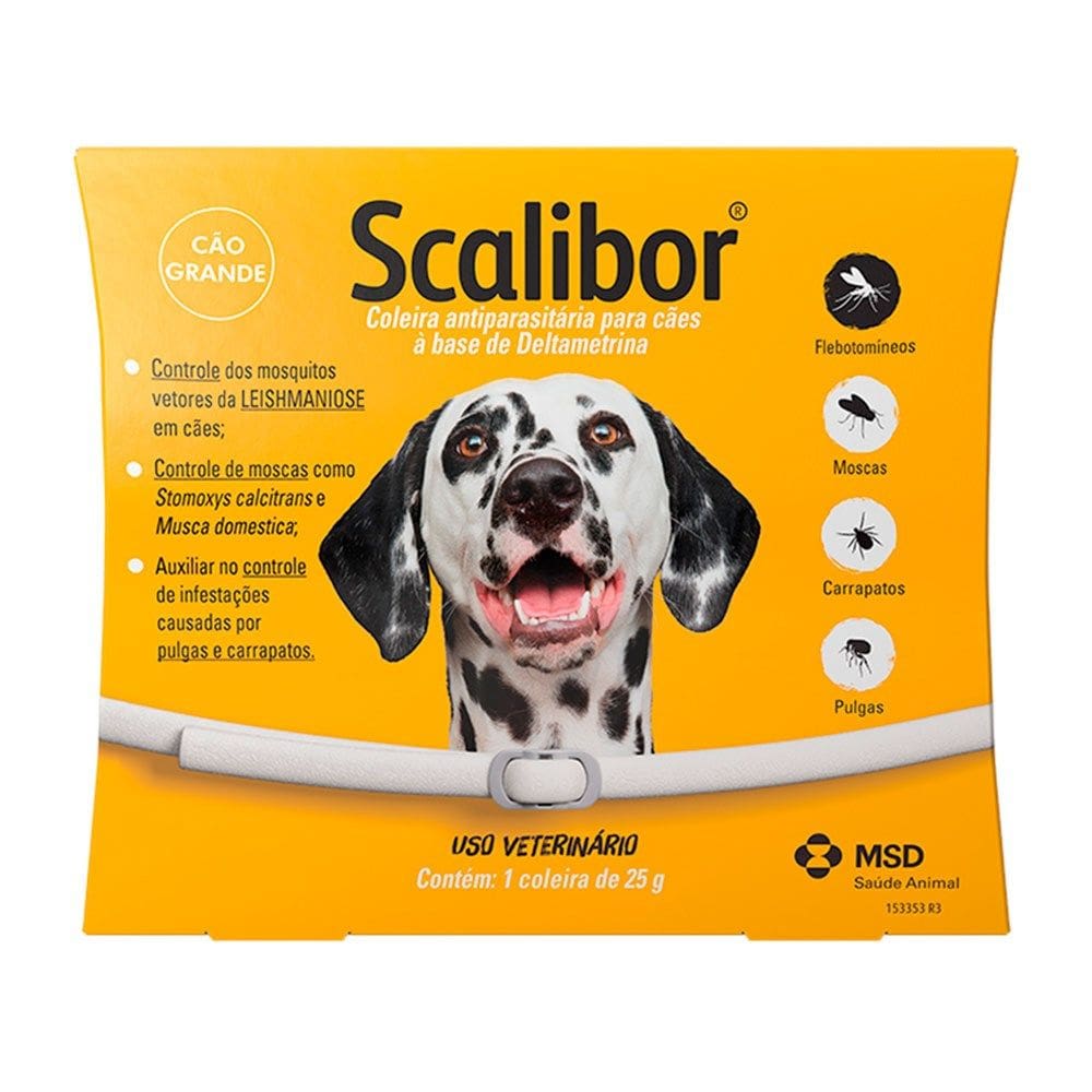 Coleira MSD Scalibor para Cães 65cm