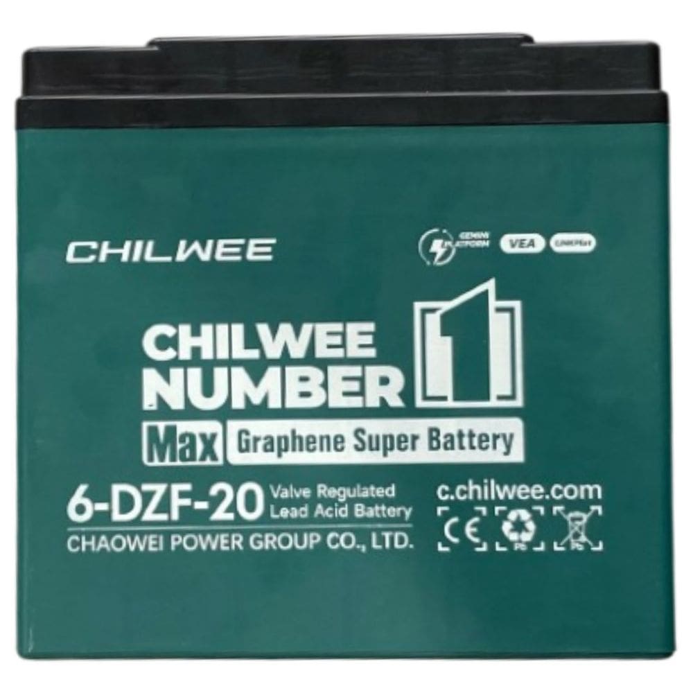 Bateria de para Bicicleta e Triciclo Elétrico Ciclo Profundo 12V 20Ah Chilwee