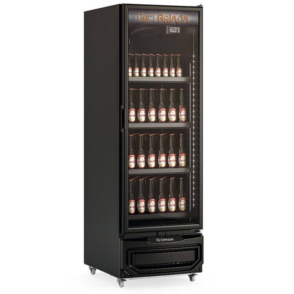 Cervejeira Vertical Porta De Vidro 572 Litros Gcb57vlc Gelopar Expositor All Black 220v