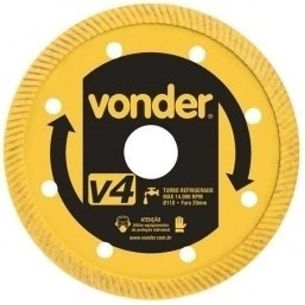 Disco De Corte Diamantado Turbo V4 Vonder