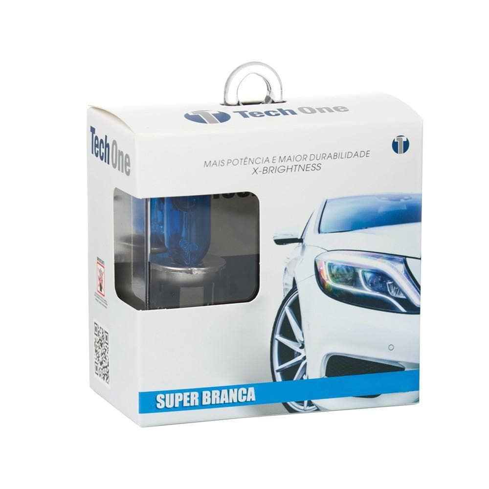 Lampada Super Branca Techone H9 55W 8500K Com Inmetro