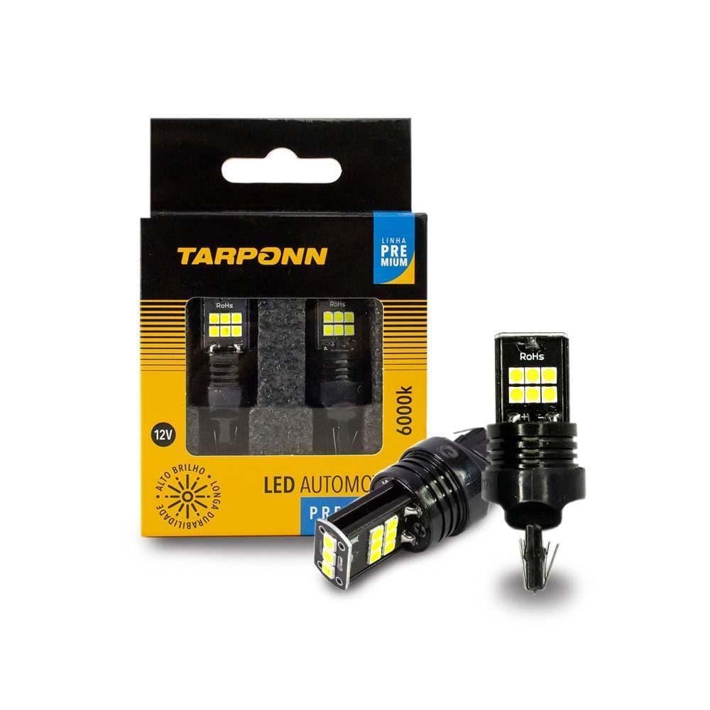 Par Lâmpada Led Auto Canbus Ré Traseira T20 12V 15 Led Carro