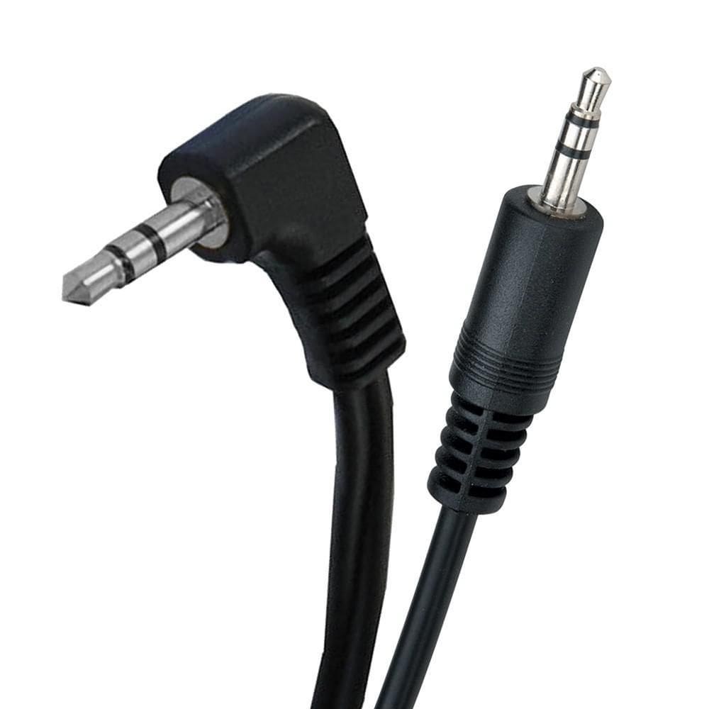 Cabo P2 90 Graus Stereo X P2 Stereo Preto - 30 Cm - Gold