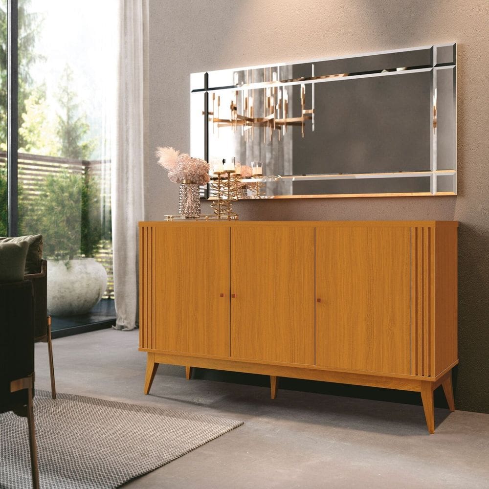 Buffet para Sala de Jantar 3 Portas Argo Cedro