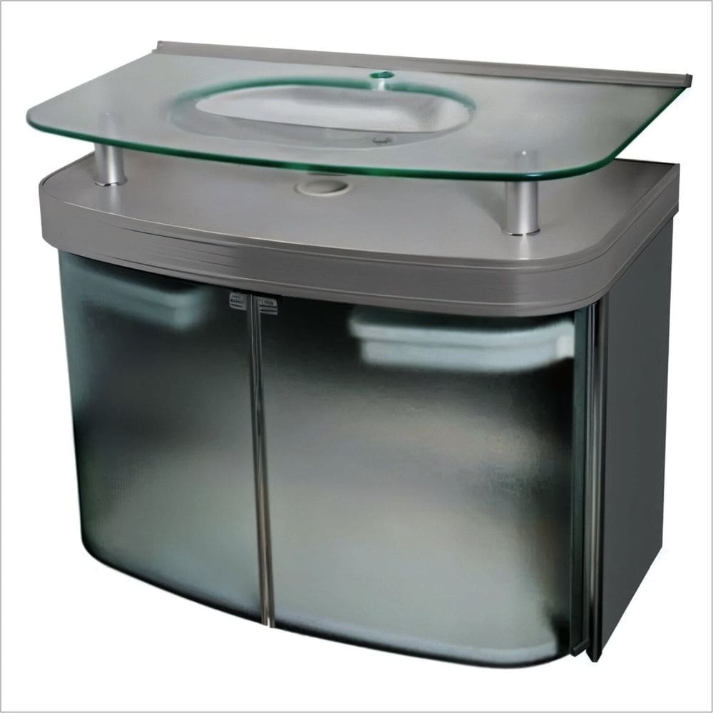 Gabinete para Banheiro com Cuba Cris Master Silver