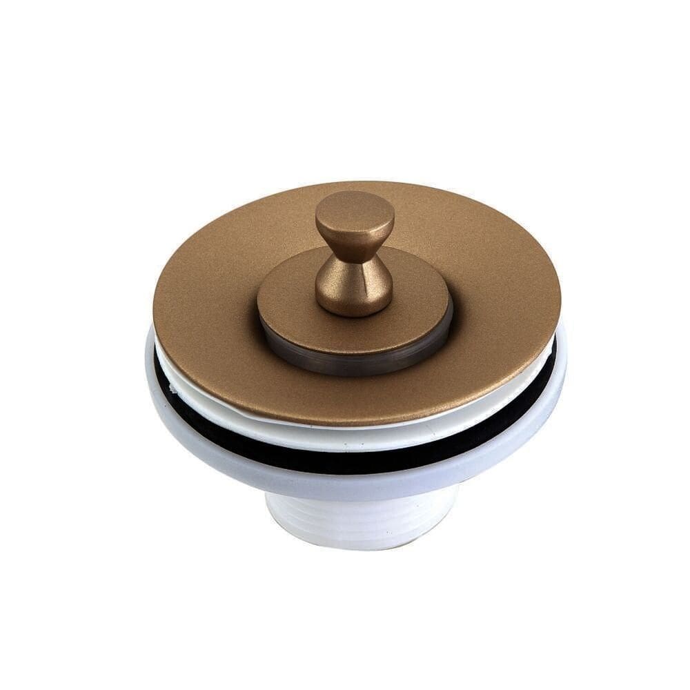 Valvula de Escoamento para Lavatório com Tampa Dourado Matte