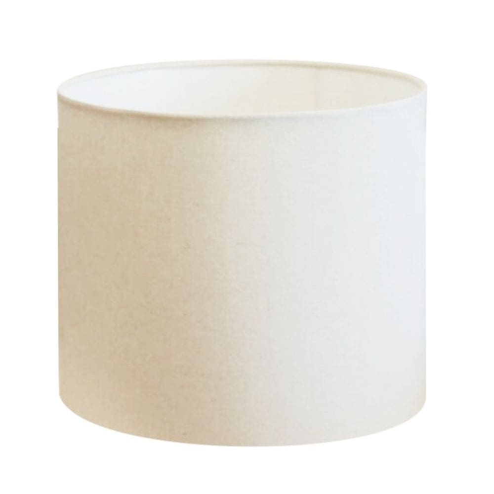 Cúpula em Tecido Cilindrica Abajur Luminária Cp-4146 40x30cm Branco