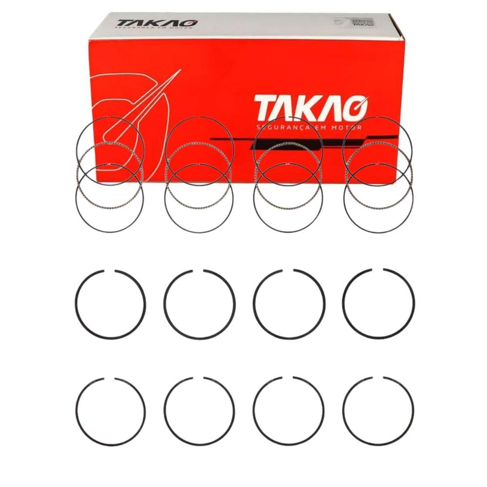 Anel Para Pistão (Jg) Mondeo 1.8 16V 1994 A 1996 / Escort 1.8 16V 1996 A 2003 - Takao Asfo18Std