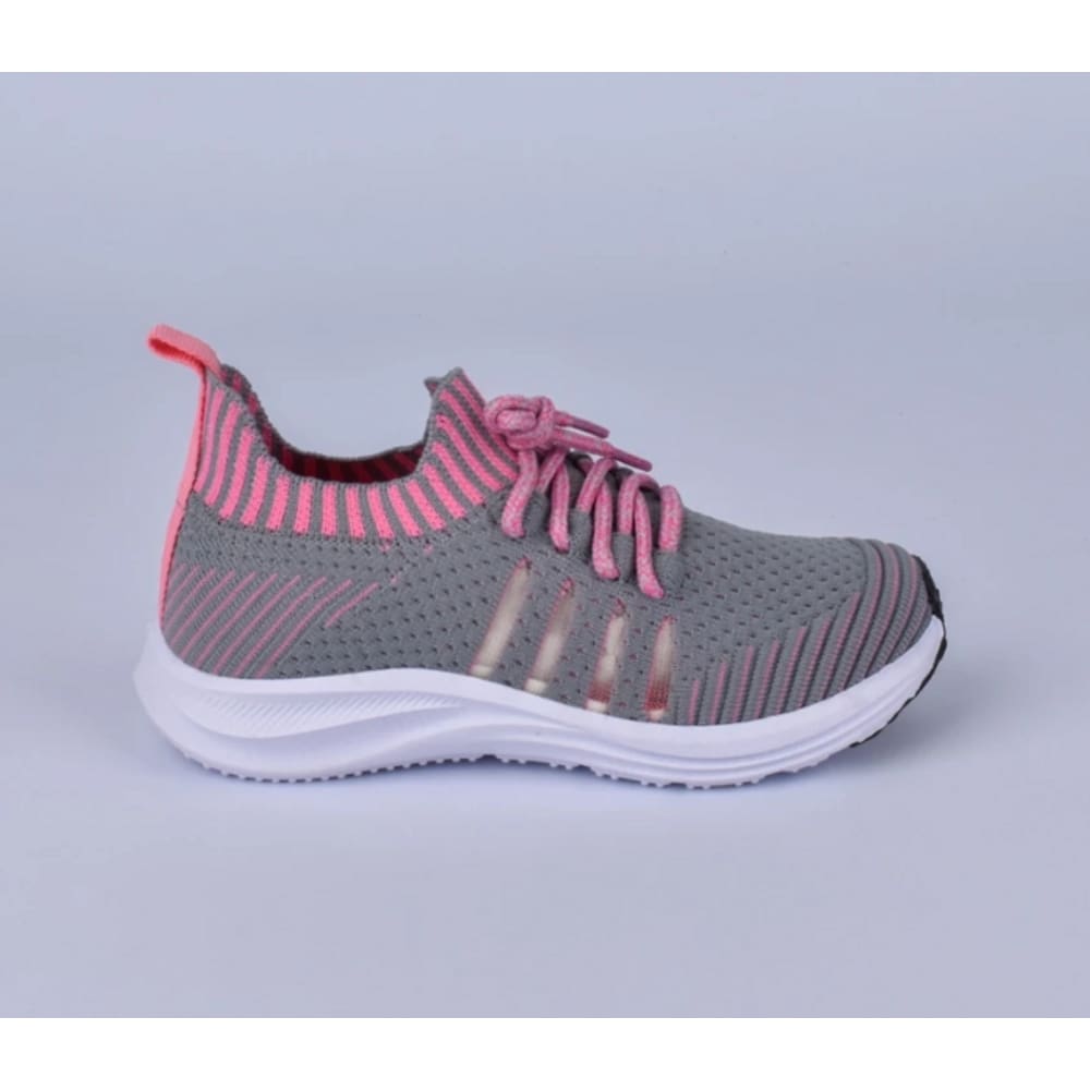 TENIS KIDY ENERGY RESPITEC CINZA/ROSA CHICLETE Kidy