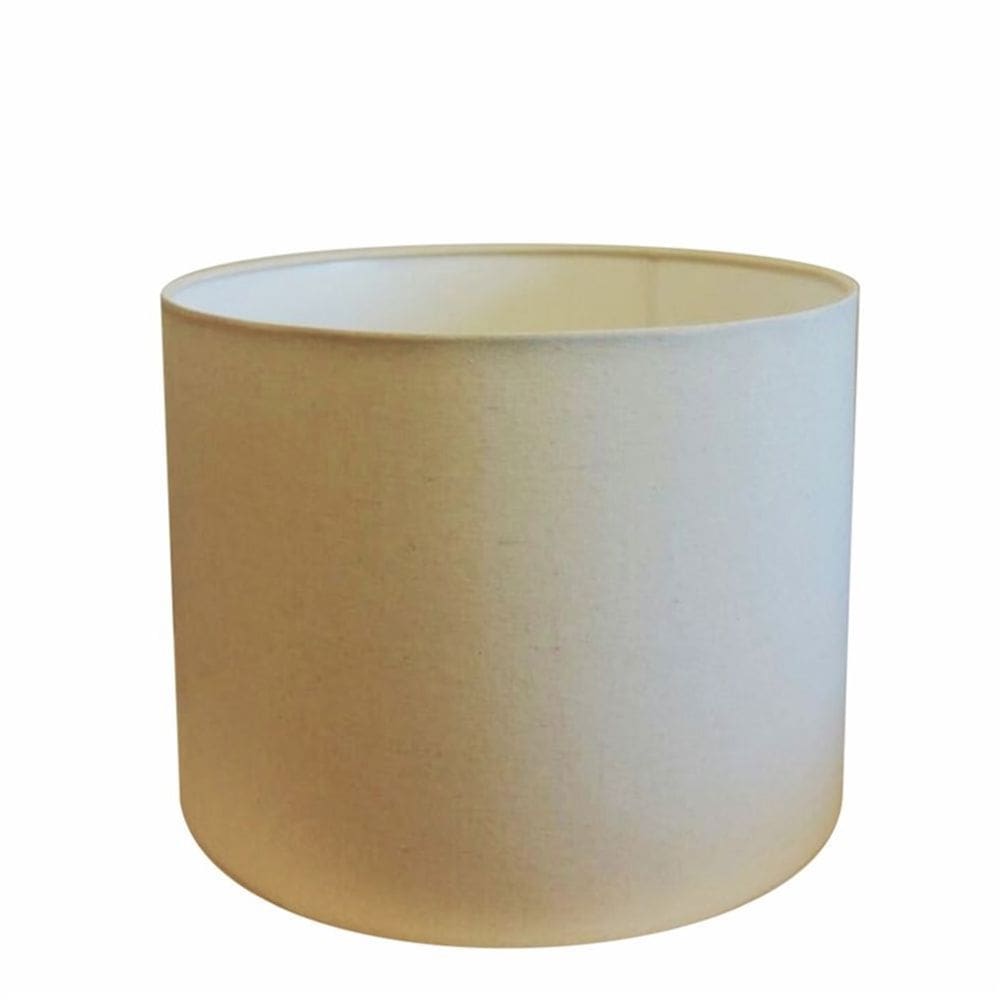 Cúpula em Tecido Cilindrica Abajur Luminária Cp-4146 40x30cm Algodão Crú