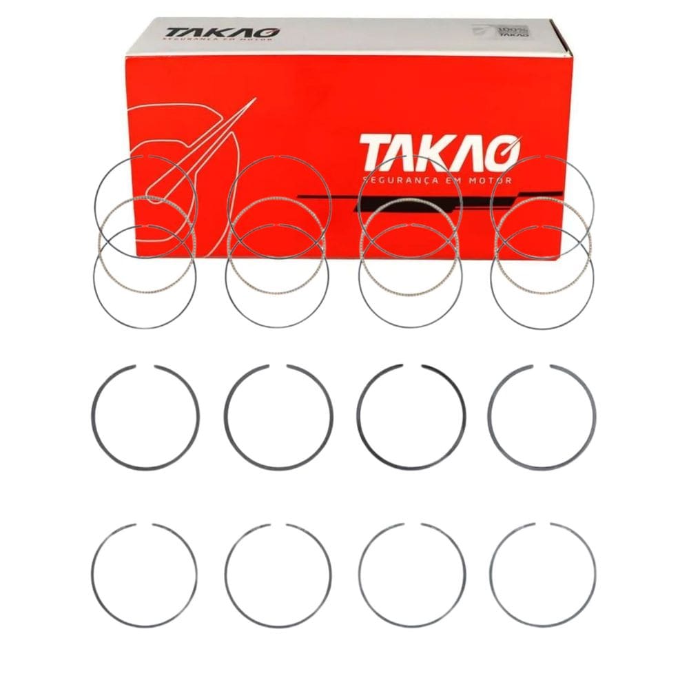 Anel Para Pistão (Jg) Gol G5 1.0 8V 2009 A 2016 / Voyage 1.0 8V 2009 A 2016 / Gol 1.0 8V 2009 A 2016 / Fox 1.0 8V 2009 A 2016 - Takao Asvw10B050