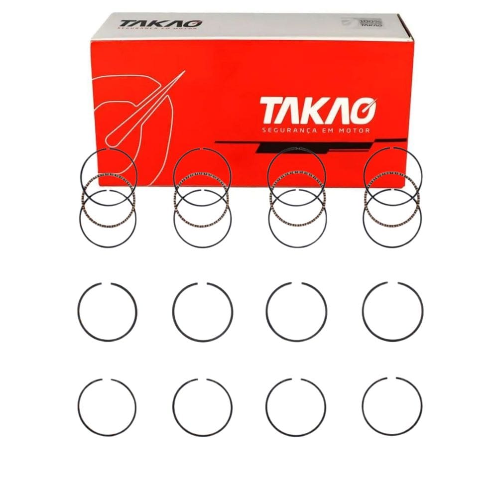 Anel Para Pistão (Jg) R19 1.6 8V 1994 A 1998 / Clio 1.6 8V 1994 A 1998 / Express 1.6 8V 1998 A 2000 - Takao Asre15Std