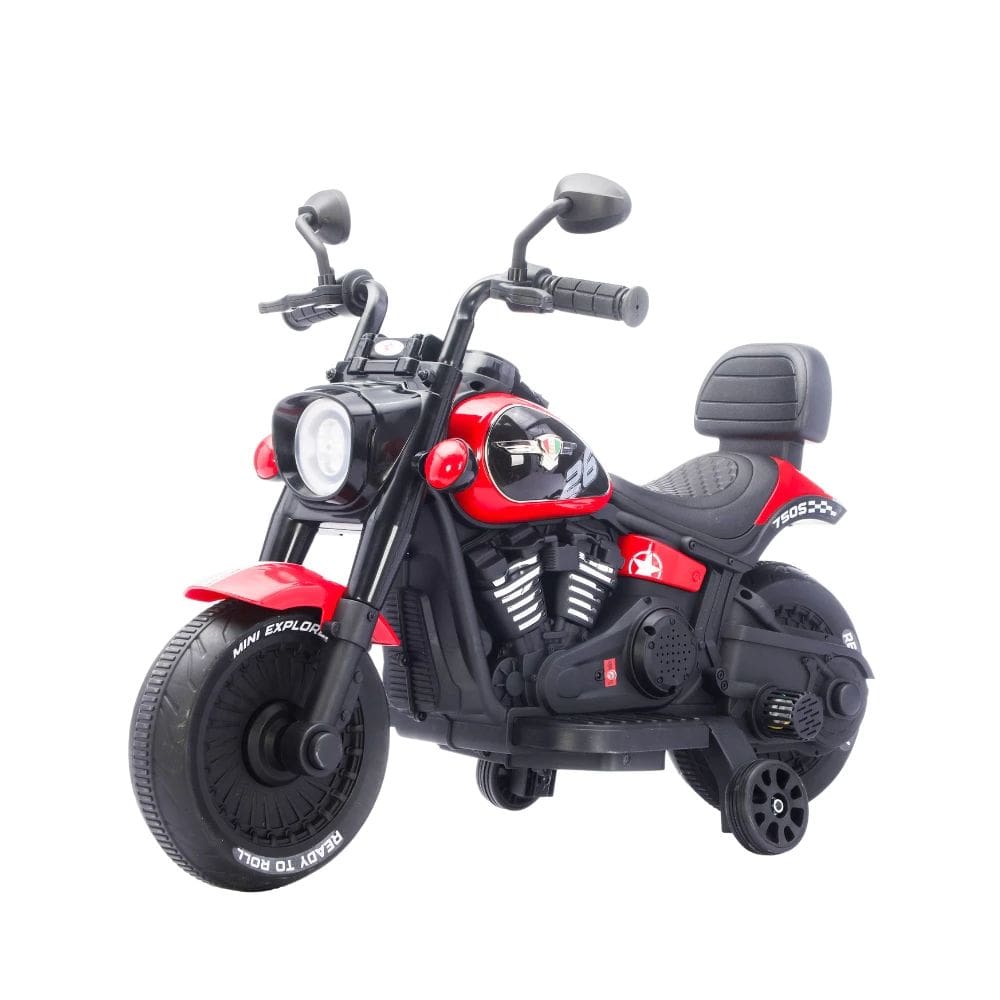 Moto Elétrica Infantil Chopper 6v, Com Luzes, Sons e Rodas De Apoio Unitoys