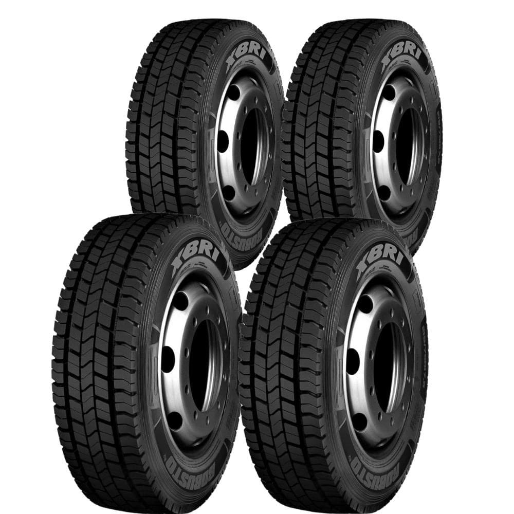 Kit 4 Pneus 215/75R17.5 Borrachudo 16 Lonas 135/133J Robusto E2 Xbri