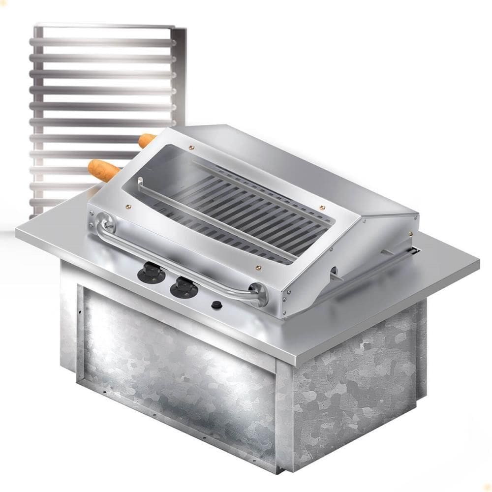 Churrasqueira Cooktop Elétrica De Embutir Saro 70x48x30cm 127V CHE11